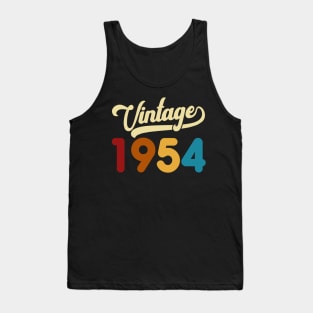 1954 Vintage Gift 66th Birthday Retro Style Tank Top